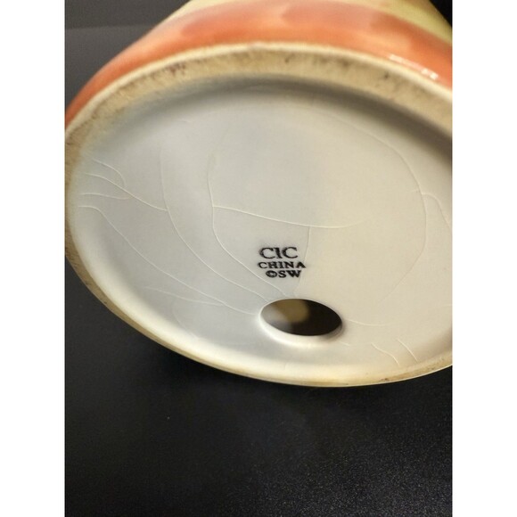 Vintage Fruit Design Ceramic Salt and Pepper Shakers Collectible Kitchen 3.5" H - Picture 4 of 8